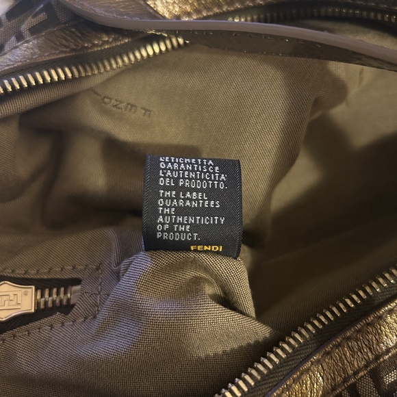 Fendi Tan and Brown Monogram Shoulder Bag - Picture 15 of 15